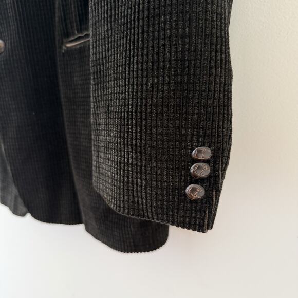 Vintage 90s Brown Corduroy Mens Blazer 42R - Picture 4 of 14